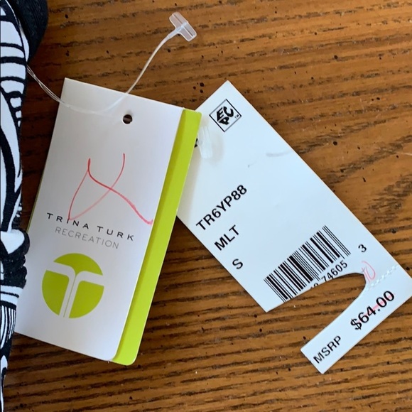 NWT Trina‎ Turk Recreation Pop Tropics Crop Bra - Picture 5 of 8